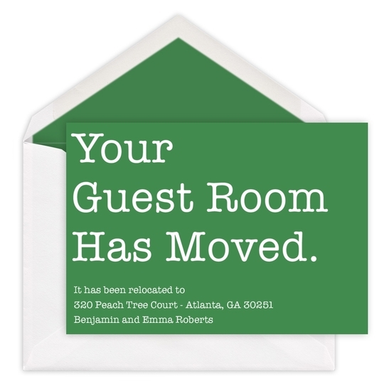 Your Guest Room Moving Announcements